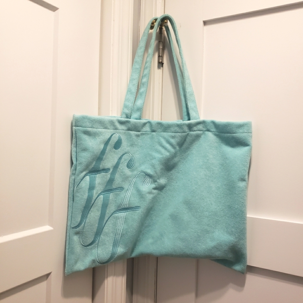 Fit Fab Fun FFF Terrycloth Tote Bag NWOT